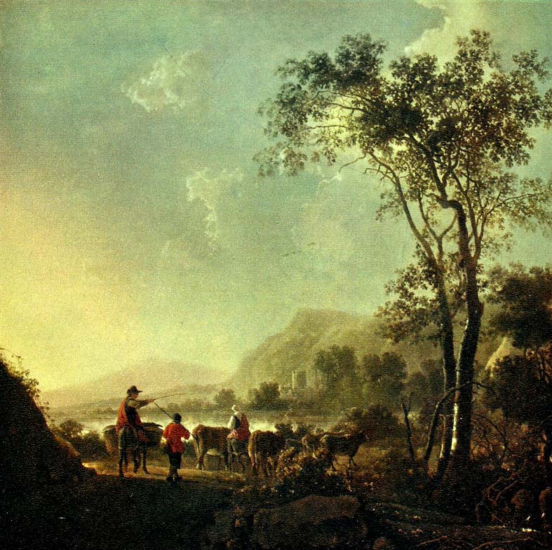 Aelbert Cuyp bergigt landskap